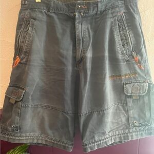 London Blues Men's Cargo Shorts - Grey Size 34